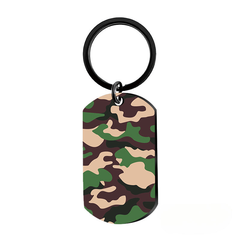 Wholesale Camouflage Series Metal Keychain
